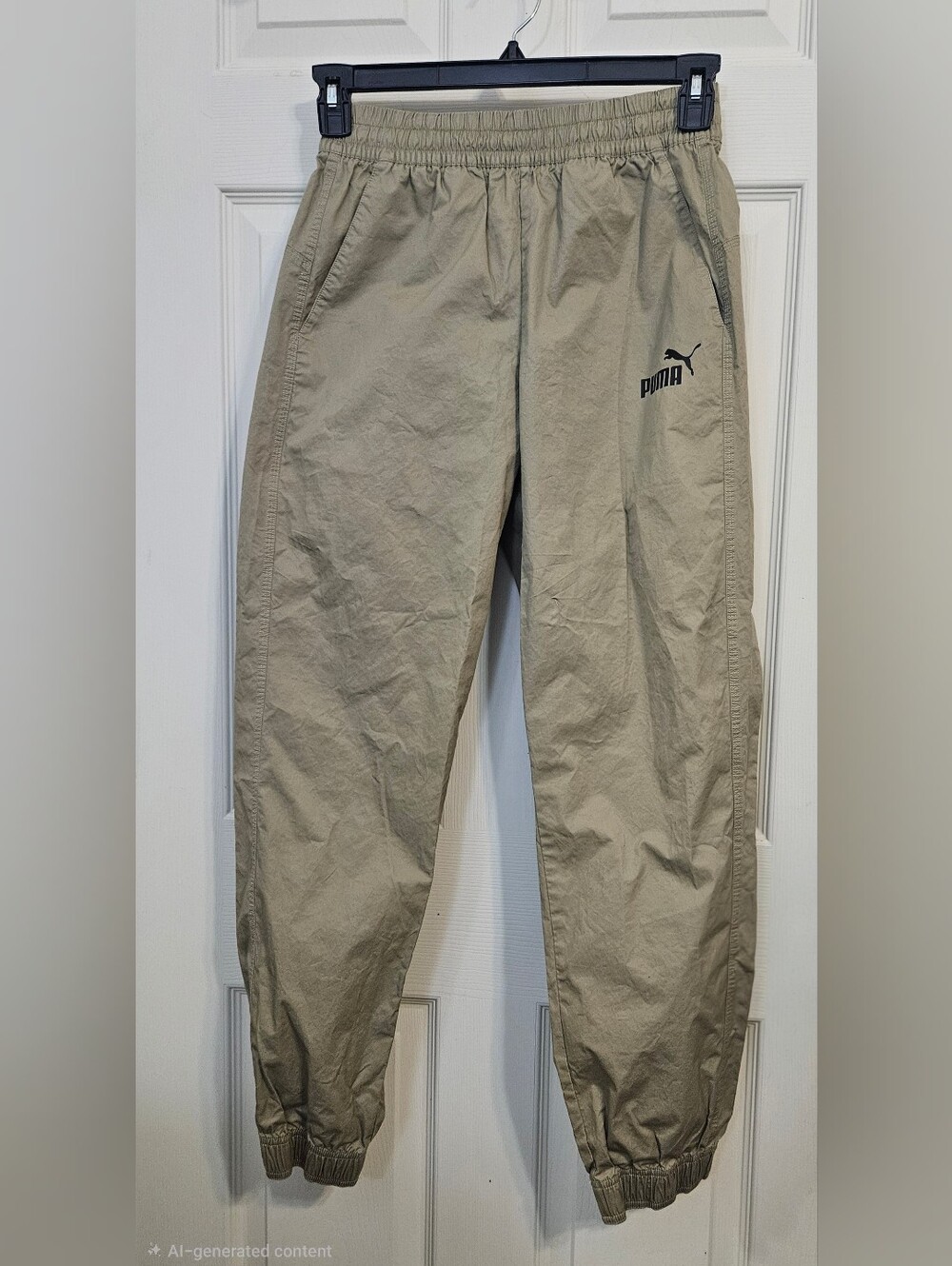 Puma Tan Elastic-Waist Chinos